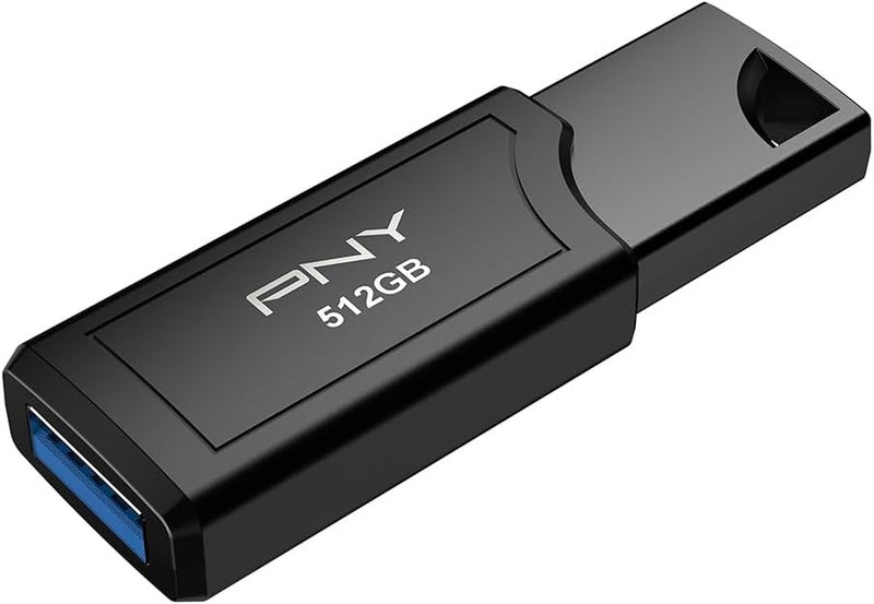 PNY محرك فلاش PRO Elite V3 سعة 512GB USB 3.2 Gen 2 – سرعة قراءة تصل إلى 1000MB/s، سرعة كتابة تصل إلى 800MB/s، أداء استثنائي لتخزين البيانات الاحترافية ونقلها، تصميم معدني فاخر، موصل Type-A - Image 2